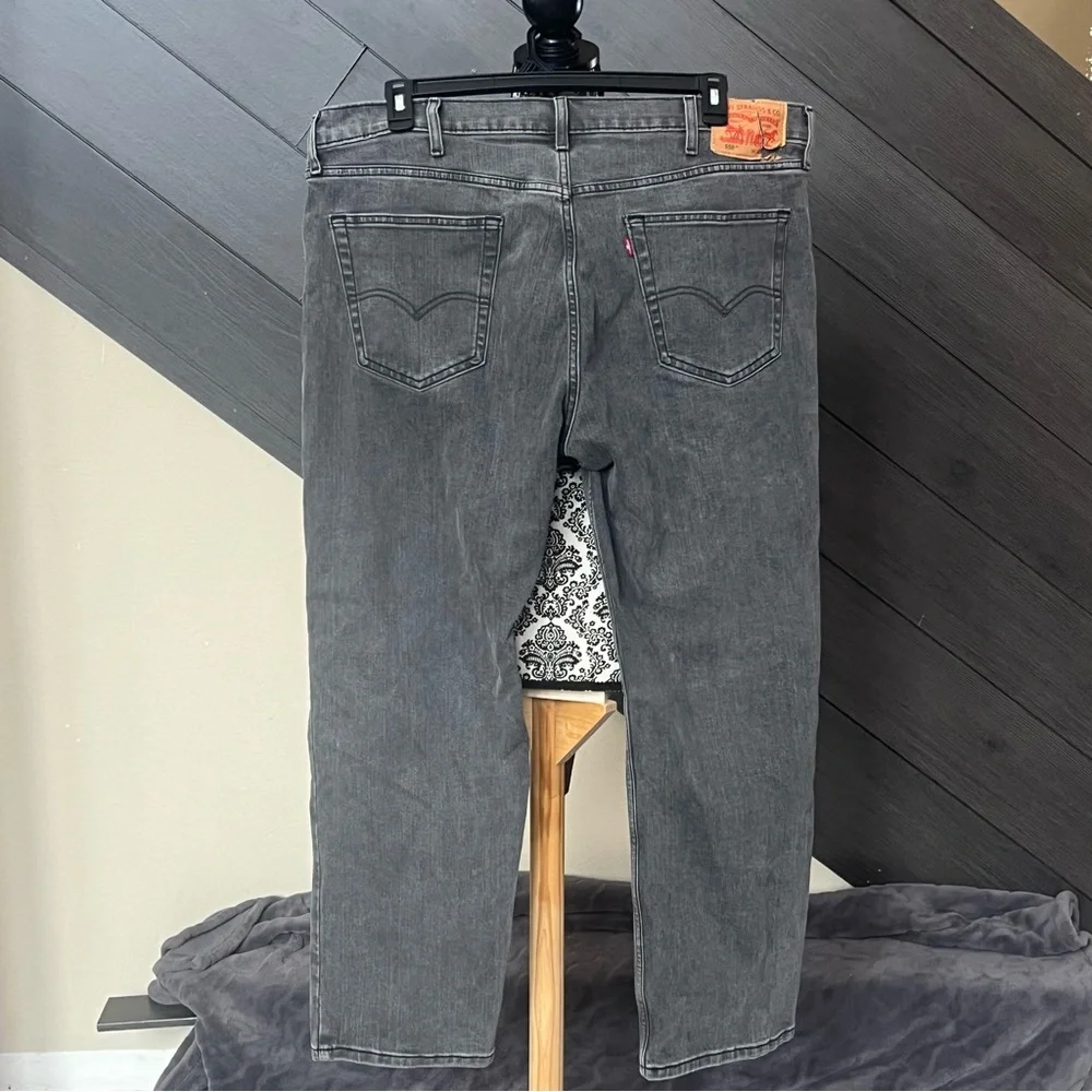 Levi's Men's 40x30 Black Relaxed Straight 559 Jeans NWOT Casual Western